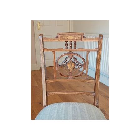 Palisander Stuhl / salon chair aus der viktorianischen Epoche mit Intarsien