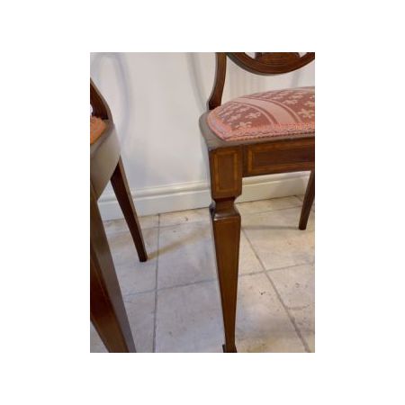 Ein Paar Stühle / bedroom chairs mit Intarsien