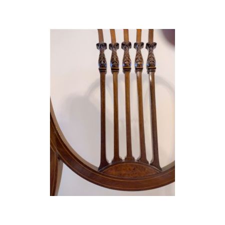 Ein Paar Stühle / bedroom chairs mit Intarsien