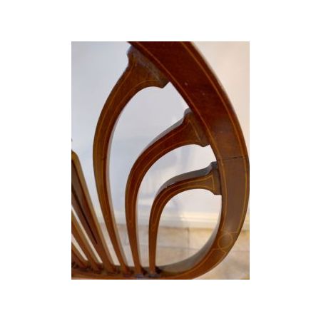 Ein Paar Stühle / bedroom chairs mit Intarsien