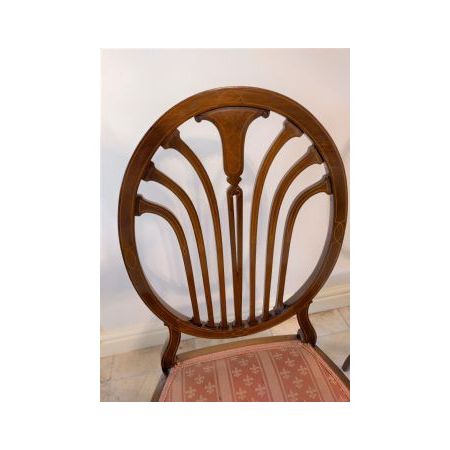 Ein Paar Stühle / bedroom chairs mit Intarsien