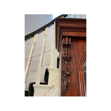 Antiker viktorianischer Bücherschrank aus Massivem Mahagoni