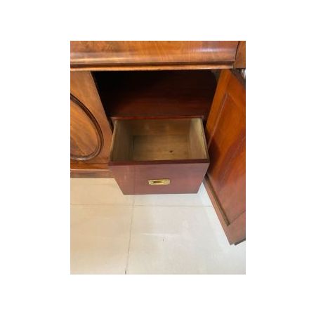 Antiker viktorianischer Bücherschrank aus Massivem Mahagoni