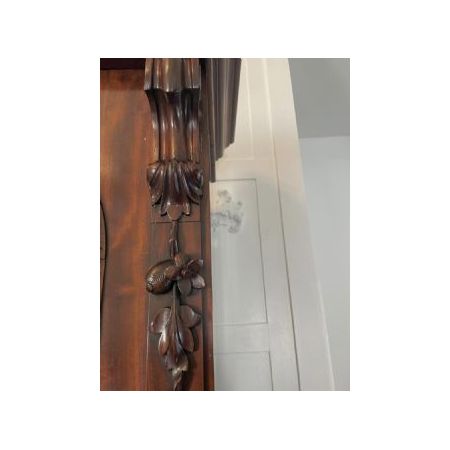 Antiker viktorianischer Bücherschrank aus Massivem Mahagoni