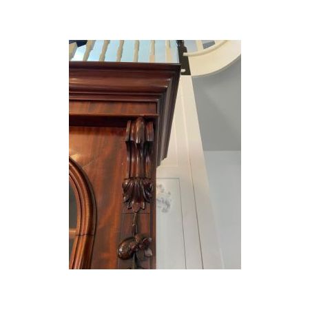 Antiker viktorianischer Bücherschrank aus Massivem Mahagoni