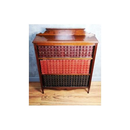 Viktorianisches Bücherregal / open bookcase aus Nussbaumholz