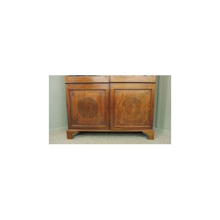 Antiker georgianischer Bücherschrank / Vitrine aus Mahagoniholz