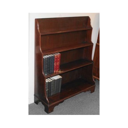 Antikes Bücherregal aus Mahagoni / open waterfall bookcase