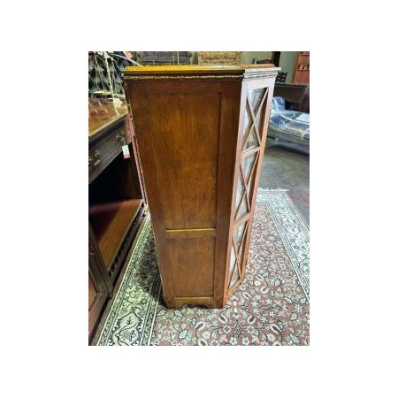 Stilvoller Vintage Vitrinenschrank aus Eichenholz