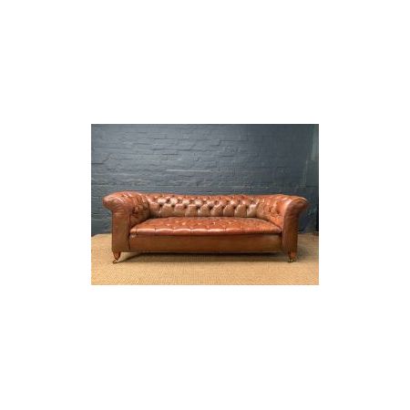 a very attractive victorian leather chesterfield circa 1880-1895 Viktorianisches Chesterfieldsofa aus Leder