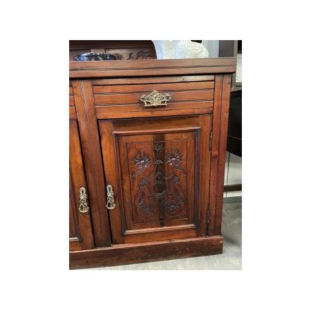 Viktorianische Kommode mit Spiegel aus Mahagoni / mirror back sideboard