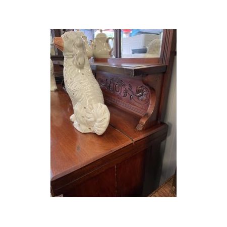 Viktorianische Kommode mit Spiegel aus Mahagoni / mirror back sideboard