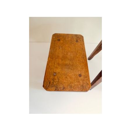 Georgianischer Hocker, Stuhl / X-shaped stool aus Ulme/Rüster und Eiche