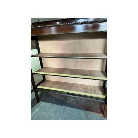 Schönes Edwardianisches Mahagoni-Vitrinenschrank mit Astral-Glaseinsätzen / astral glazed display cabinet