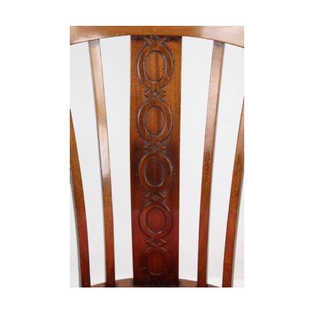 Antiker Edwardianischer Stuhl / tub chair aus Mahagoni