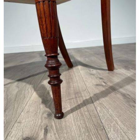 Paar Viktorianisch Palisanderstühle mit kunstvollen Intarsien aus dem 19. Jahrhundert