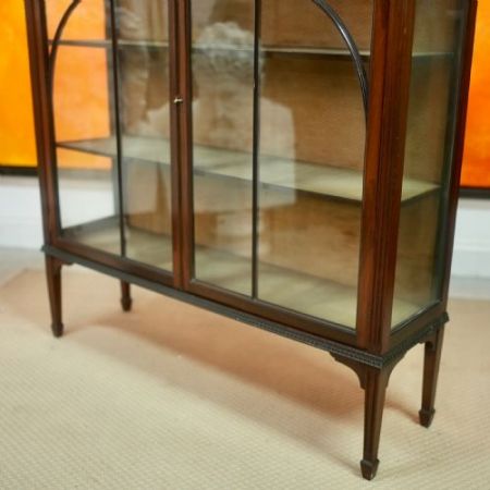 Edwardianisches mahagoni Bücherregal, mit Glastüren im Astragal-Muster