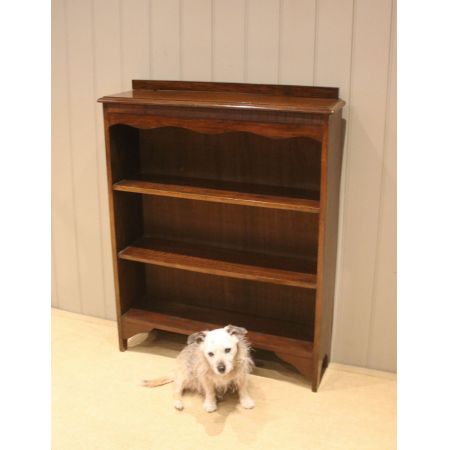 Kunstvolles, antikes Bücherregal aus Eichenholz