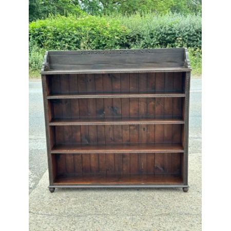 Antikes Edwardianisches Bücherregal / open bookcase aus Eiche