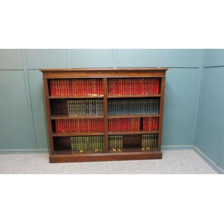 Antikes Edwardianisches Bücherregal / open bookcase aus Eichenholz