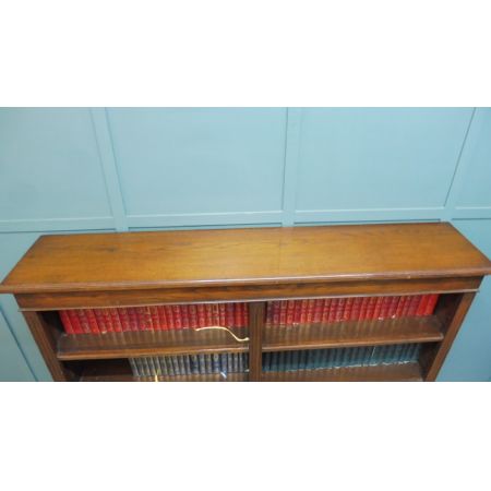 Antikes Edwardianisches Bücherregal / open bookcase aus Eichenholz