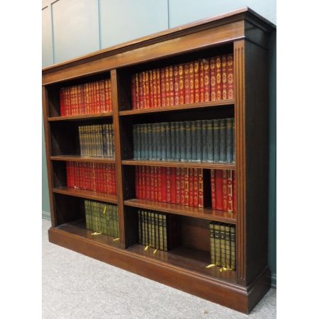 Antikes Edwardianisches Bücherregal / open bookcase aus Eichenholz