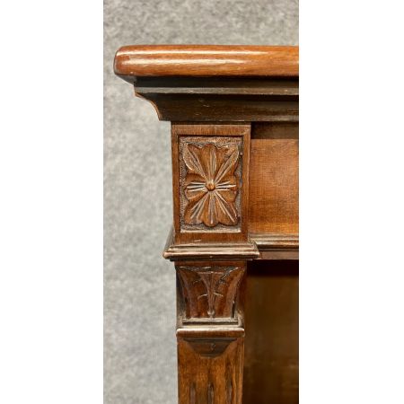 Antikes Edwardianisches Bücherregal / open bookcase aus Mahagoni verstellbar