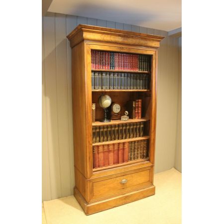 Antikes Bücherregal / open bookcase aus Nussbaumholz