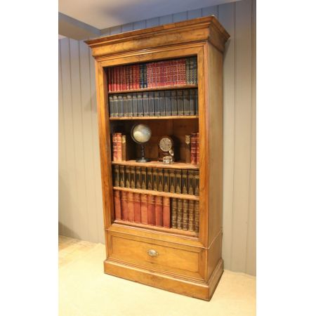 Antikes Bücherregal / open bookcase aus Nussbaumholz