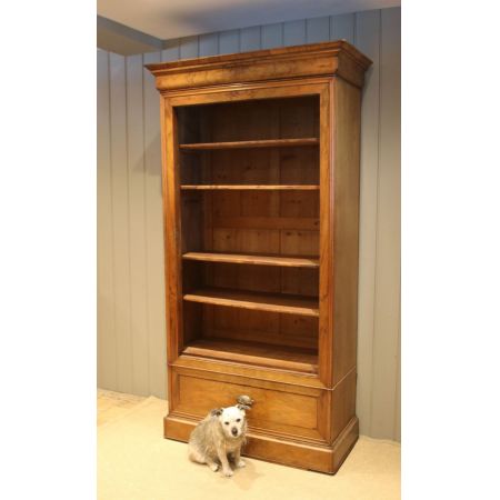 Antikes Bücherregal / open bookcase aus Nussbaumholz