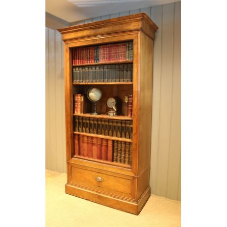 Antikes Bücherregal / open bookcase aus Nussbaumholz