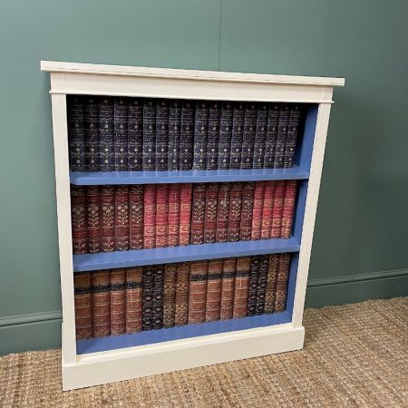 Antikes bemaltes Bücherregaö / open bookcase Viktorianisch