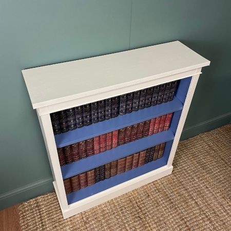 Antikes bemaltes Bücherregaö / open bookcase Viktorianisch