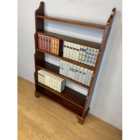 Antikes freistehendes wasserfall Bücherregal aus Mahagoni / freestanding waterfall bookcase