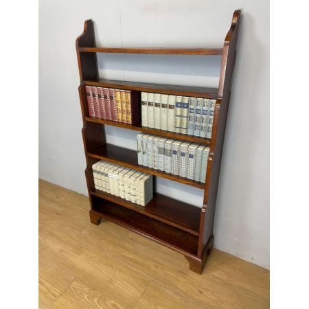 Antikes freistehendes wasserfall Bücherregal aus Mahagoni / freestanding waterfall bookcase