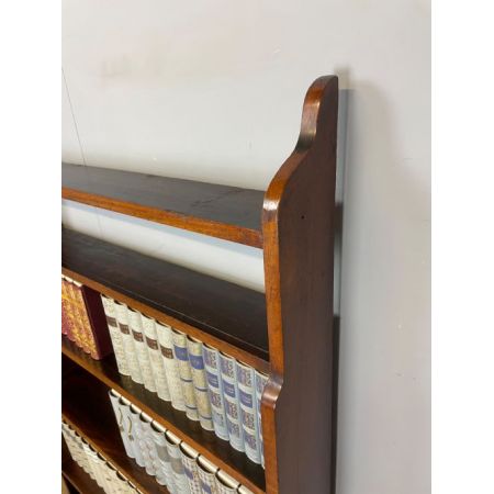 Antikes freistehendes wasserfall Bücherregal aus Mahagoni / freestanding waterfall bookcase