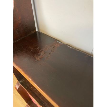 Antikes freistehendes wasserfall Bücherregal aus Mahagoni / freestanding waterfall bookcase