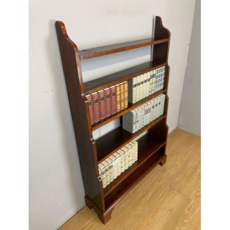 Antikes freistehendes wasserfall Bücherregal aus Mahagoni / freestanding waterfall bookcase