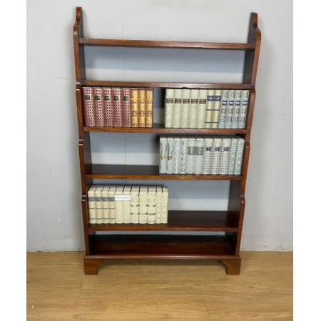 Antikes freistehendes wasserfall Bücherregal aus Mahagoni / freestanding waterfall bookcase