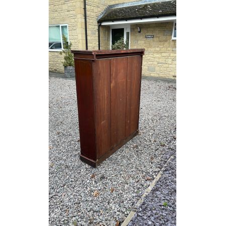 großes spätviktorianisches Bücherregal aus Mahagoni