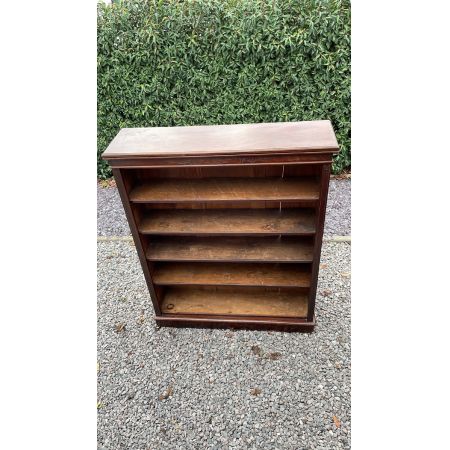 großes spätviktorianisches Bücherregal aus Mahagoni