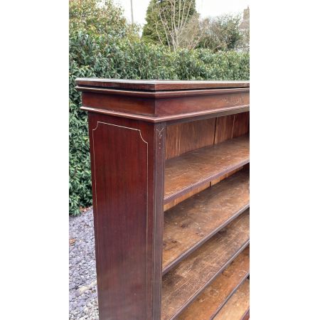 großes spätviktorianisches Bücherregal aus Mahagoni