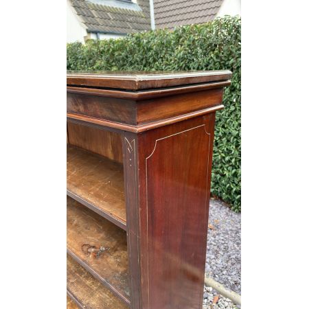 großes spätviktorianisches Bücherregal aus Mahagoni