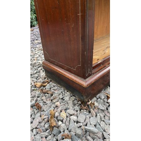 großes spätviktorianisches Bücherregal aus Mahagoni