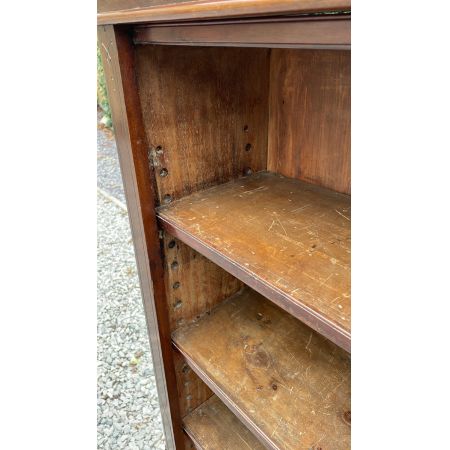 großes spätviktorianisches Bücherregal aus Mahagoni