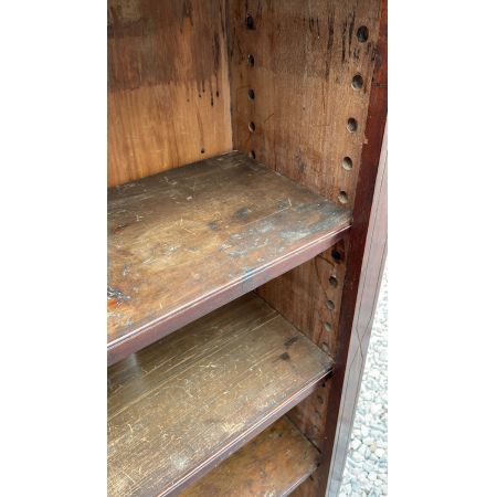 großes spätviktorianisches Bücherregal aus Mahagoni