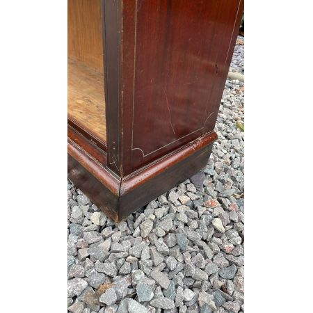 großes spätviktorianisches Bücherregal aus Mahagoni