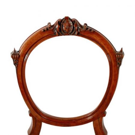 Ein paar antiker viktorianischer Stühle aus Nussbaumholz