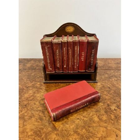 Antiker Edwardianischer Bücherständer aus Mahagoni