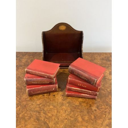 Antiker Edwardianischer Bücherständer aus Mahagoni